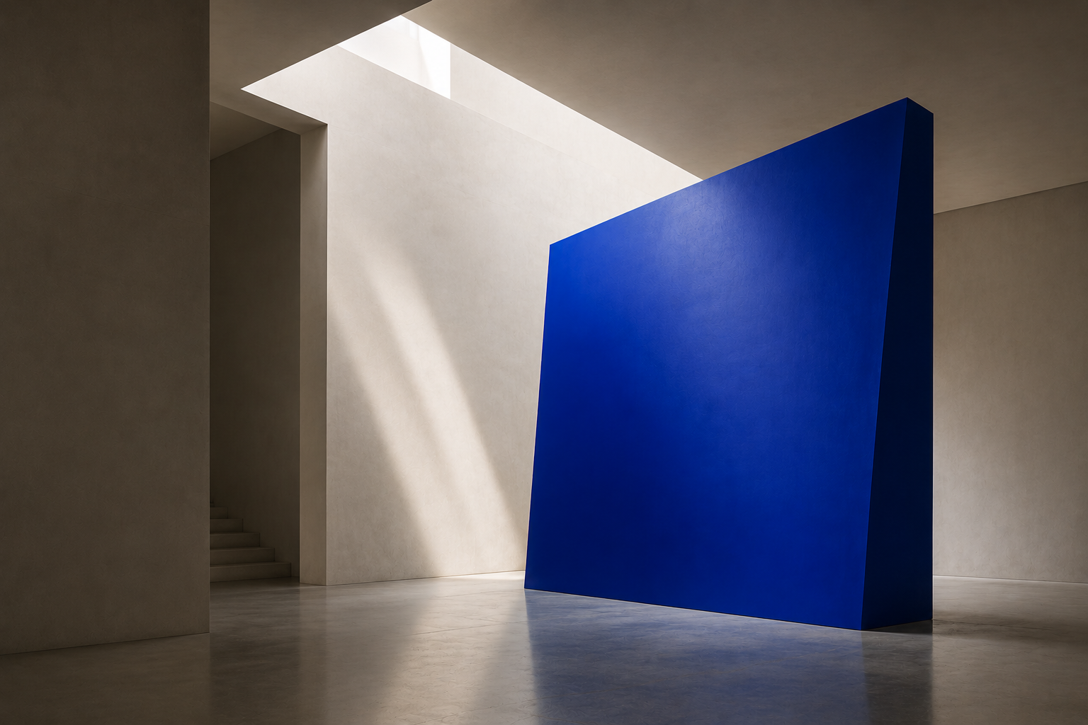 Cobalt architectural installation